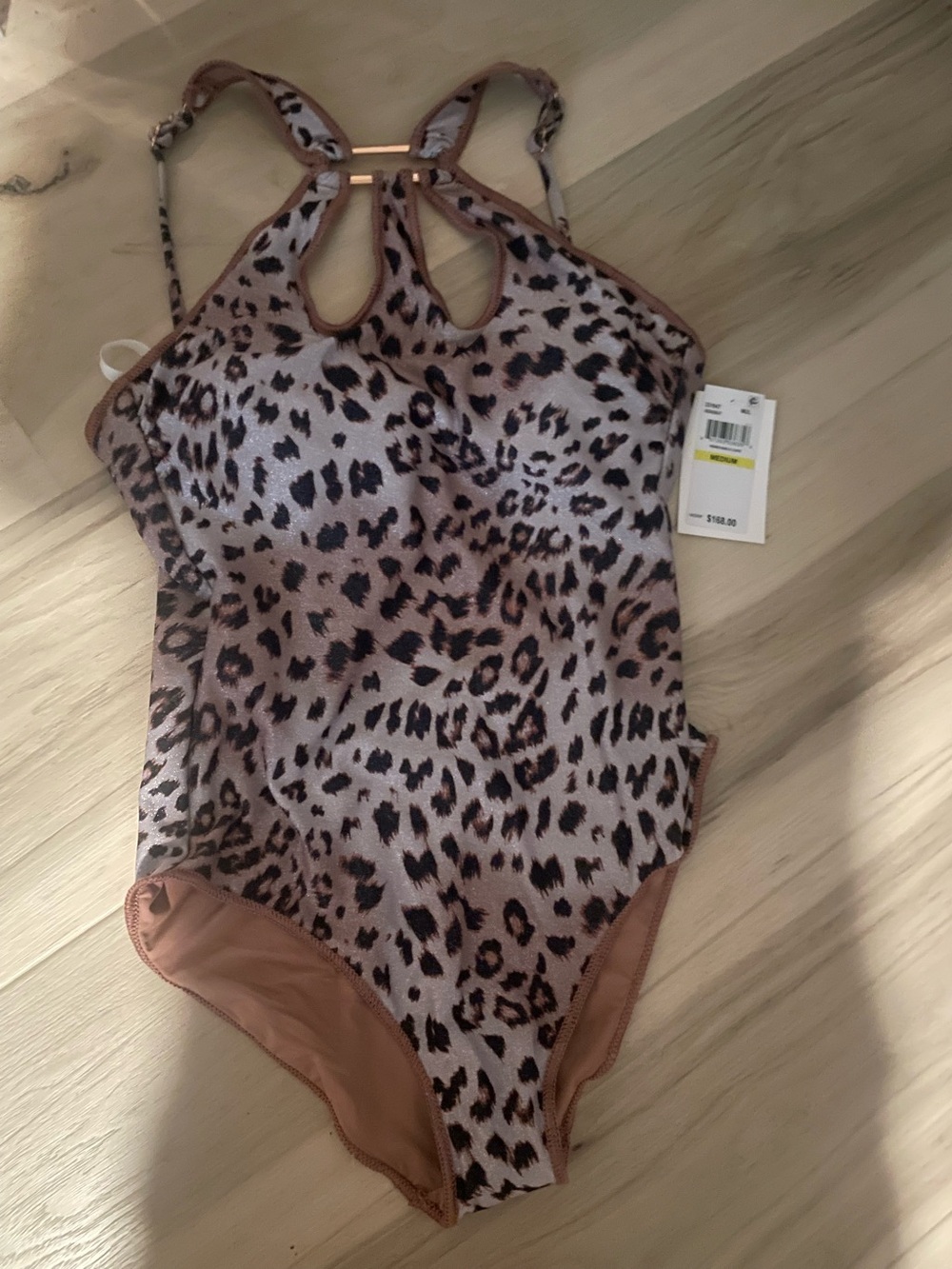 BECCA Women’s Leopard Print One-Piece Swimsuit - Brown